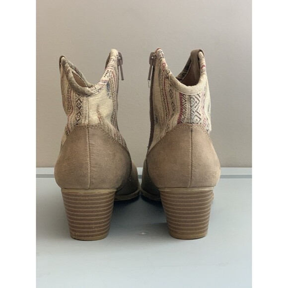 Unlisted By Kenneth Cole Women’s It’s A Hit Side Zip Fabric Top Sz 7.5 Bootie - Picture 5 of 8